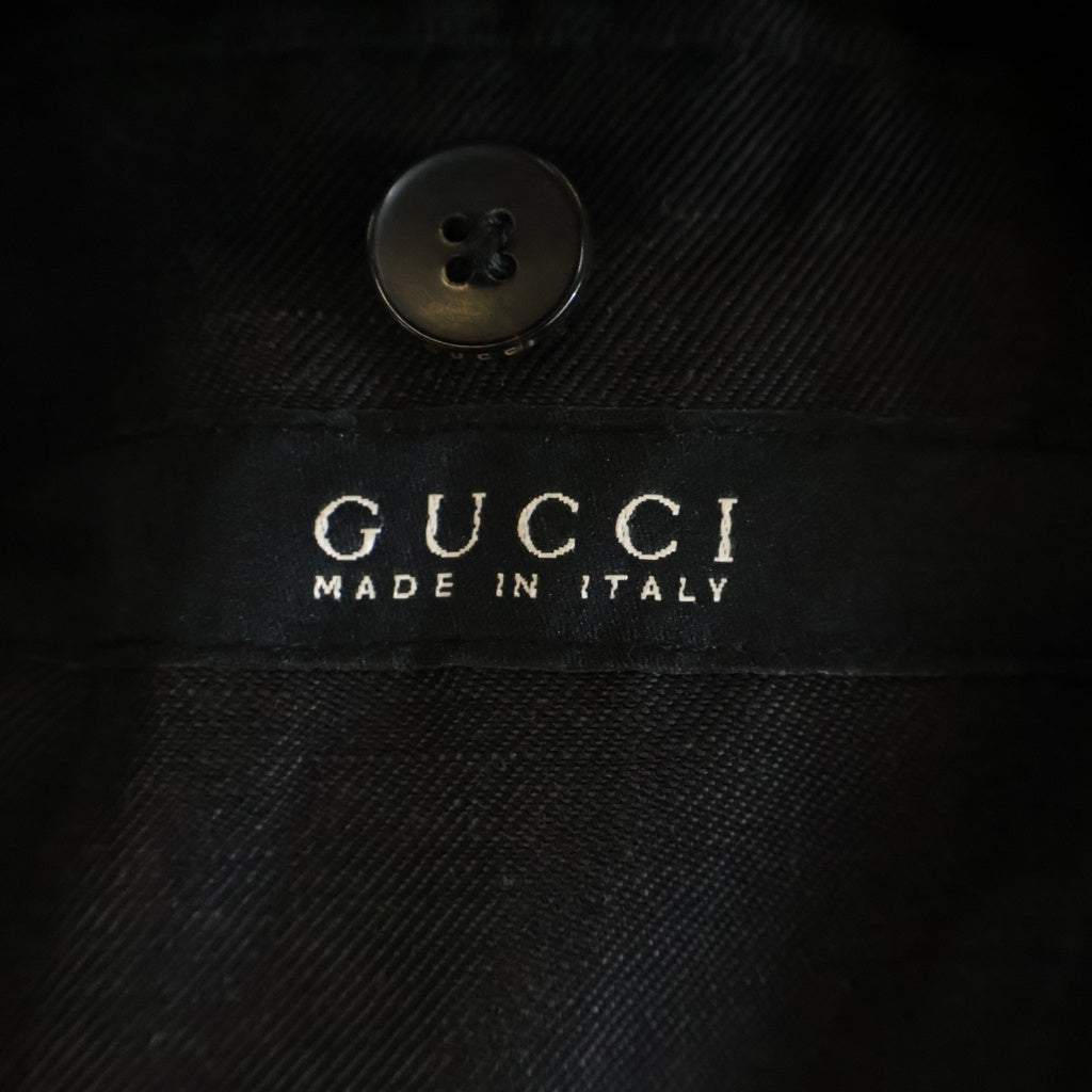 GUCCI(グッチ) ミリタリーコットンジャケット ブラック #44 121537