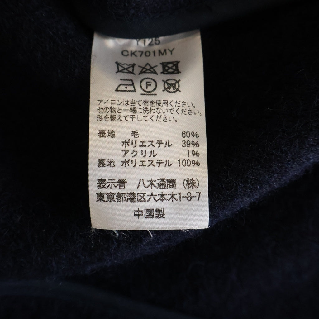 NO BRAND(ノーブランド) Three Dots ウールチェスターコート ネイビー #M