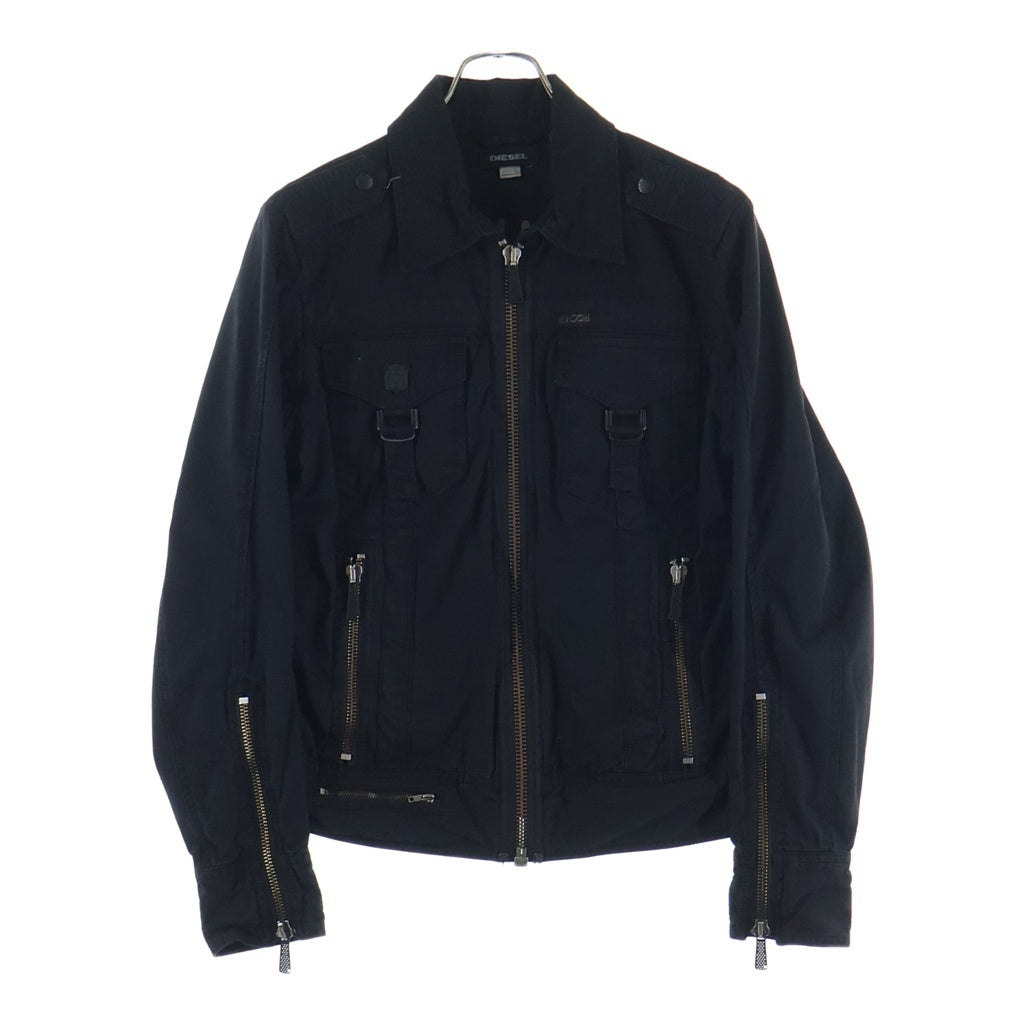 DIESEL(ディーゼル) コットンミリタリージャケット ブラック #S