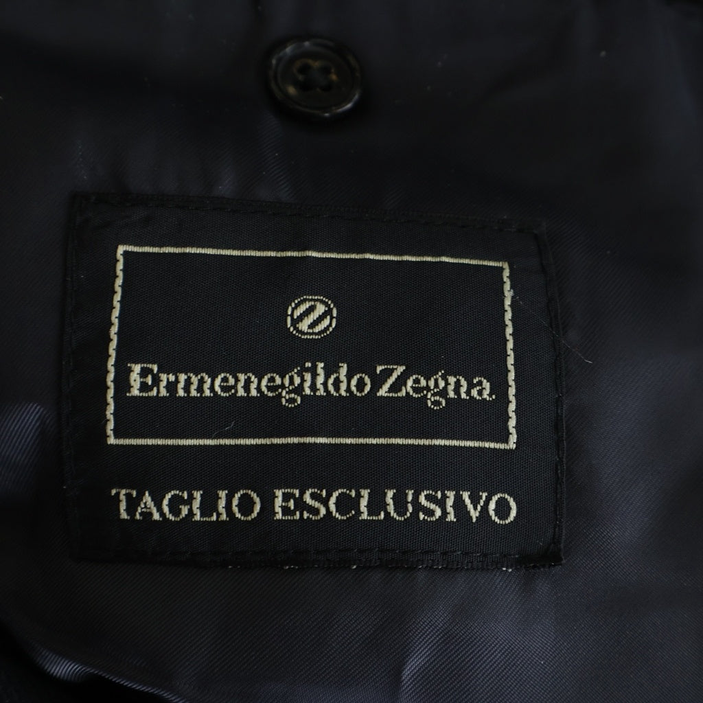 Ermenegildo Zegna(エルメネジルドゼニア) ダブルブレステッドウールジャケット ブラック #44
