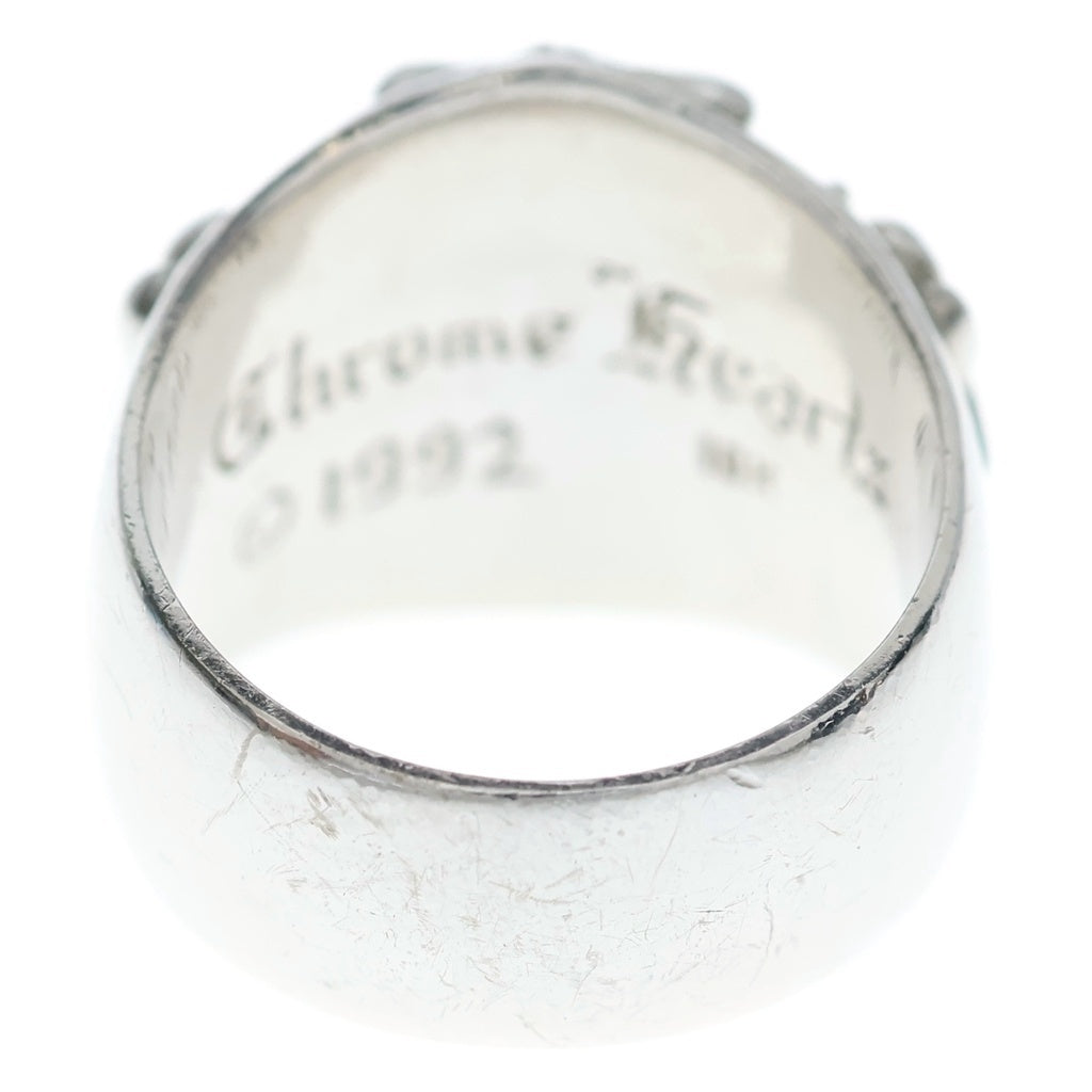 CHROME HEARTS(クロムハーツ) K18WG KEEPER P/DIA キーパーリング PAVEダイヤ ホワイトゴールド #22.5