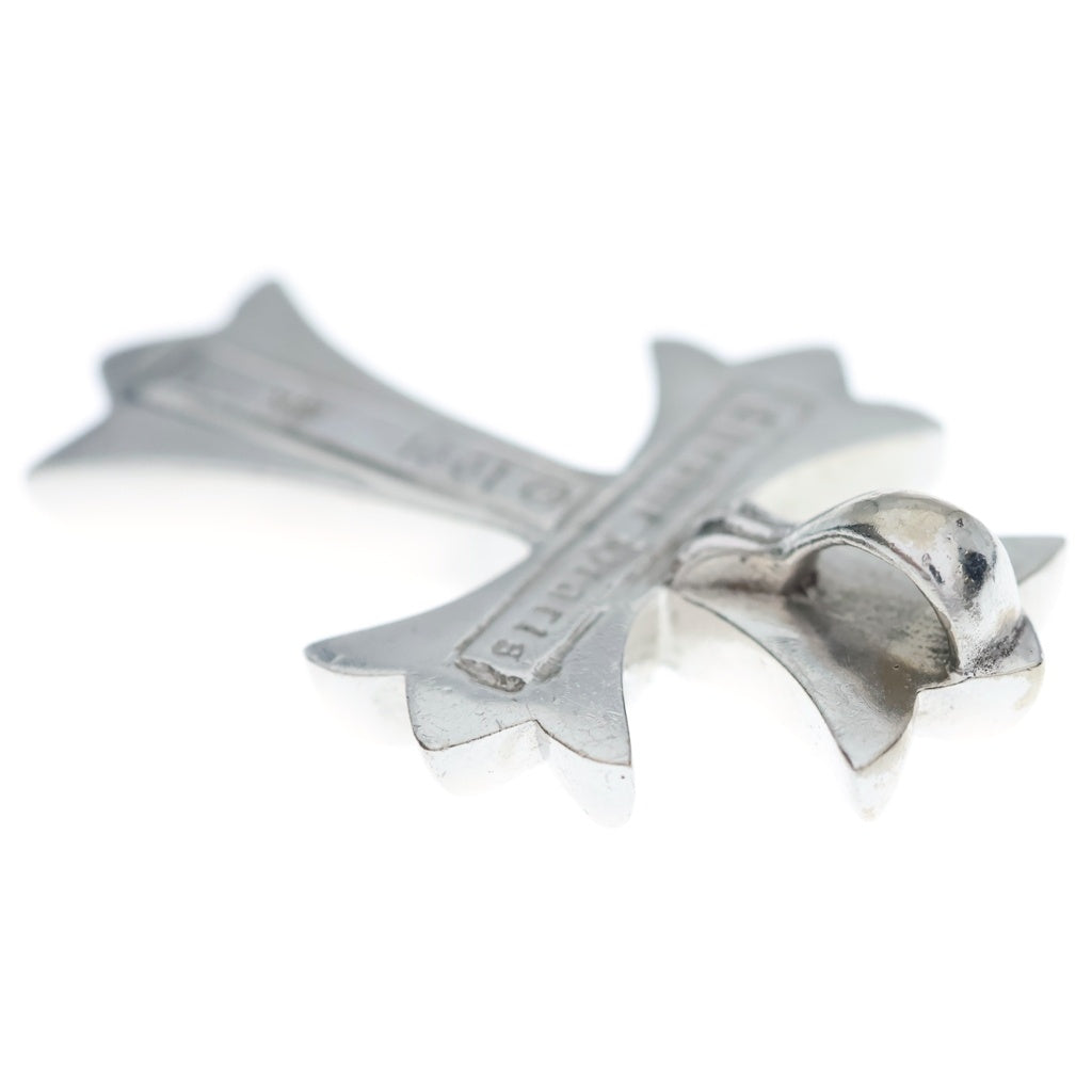 CHROME HEARTS(クロムハーツ) 18KWG CH CRS SML P/DIA スモールCHクロス PAVEダイヤ ネックレストップ ホワイトゴールド
