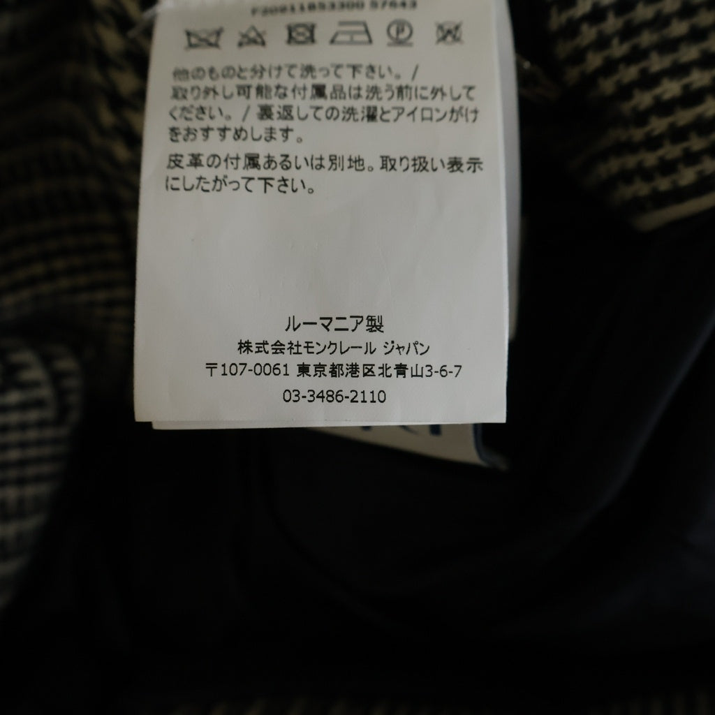 MONCLER(モンクレール) 20AW BESS GIACCA ベス ダウンジャケット グレンチェック ホワイト/ブラック F20911B53300