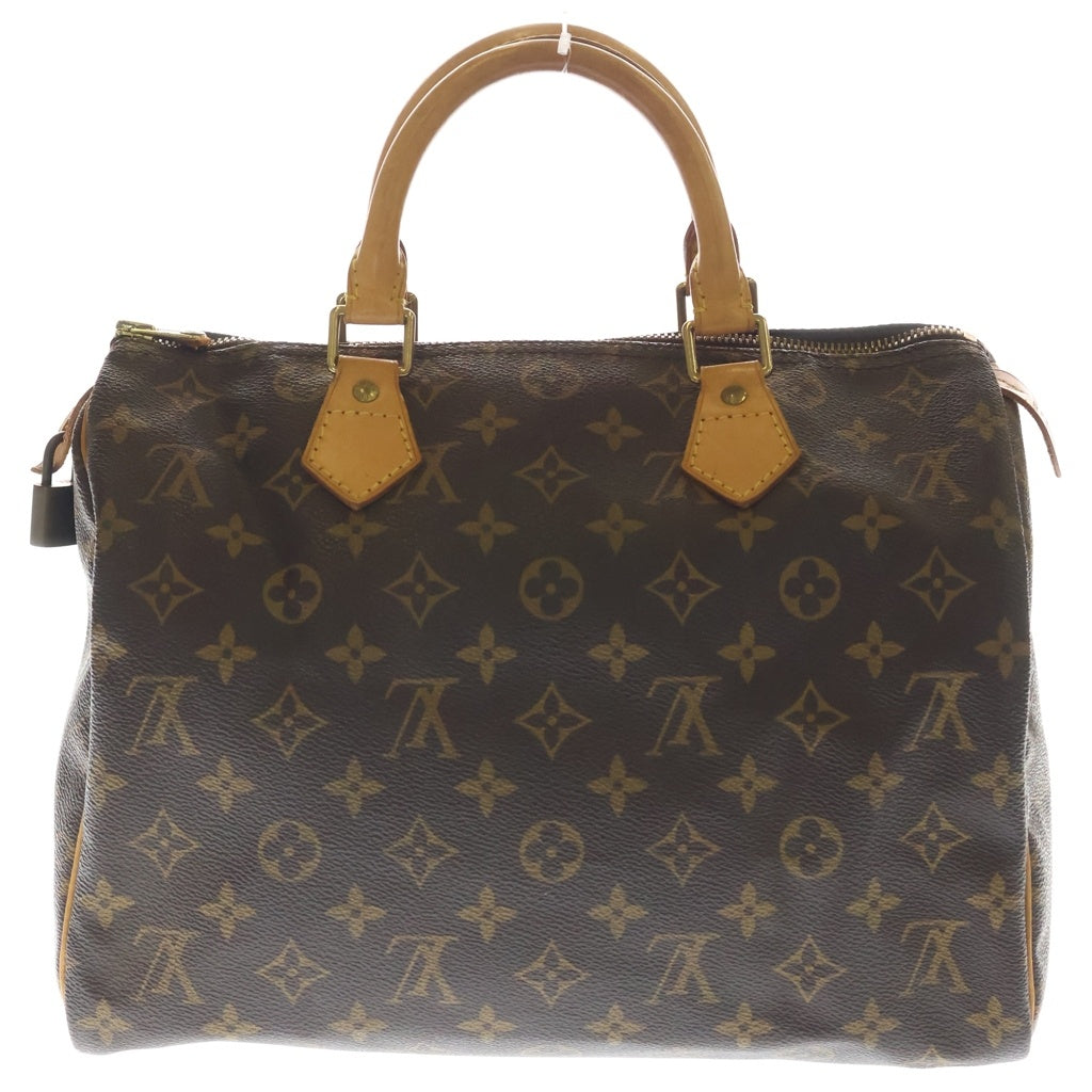 LOUIS VUITTON(ルイヴィトン) モノグラム スピーディ30 ハンドバッグ ボストンバッグ ブラウン PVC×レザー M41526 ゴールド金具 レディース