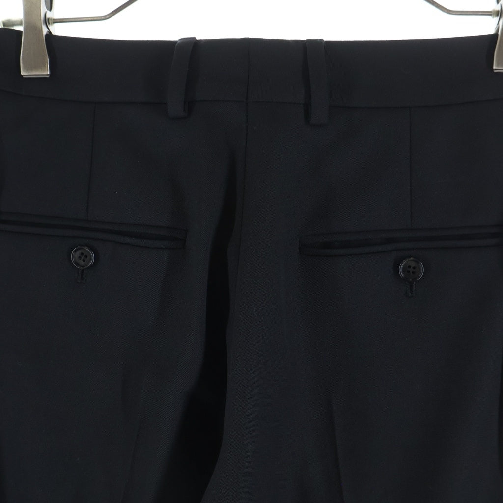 CELINE(セリーヌ) ウール クラシックパンツ グランドプードル スラックス トラウザー スモーキング #46 ブラック 2P096659D