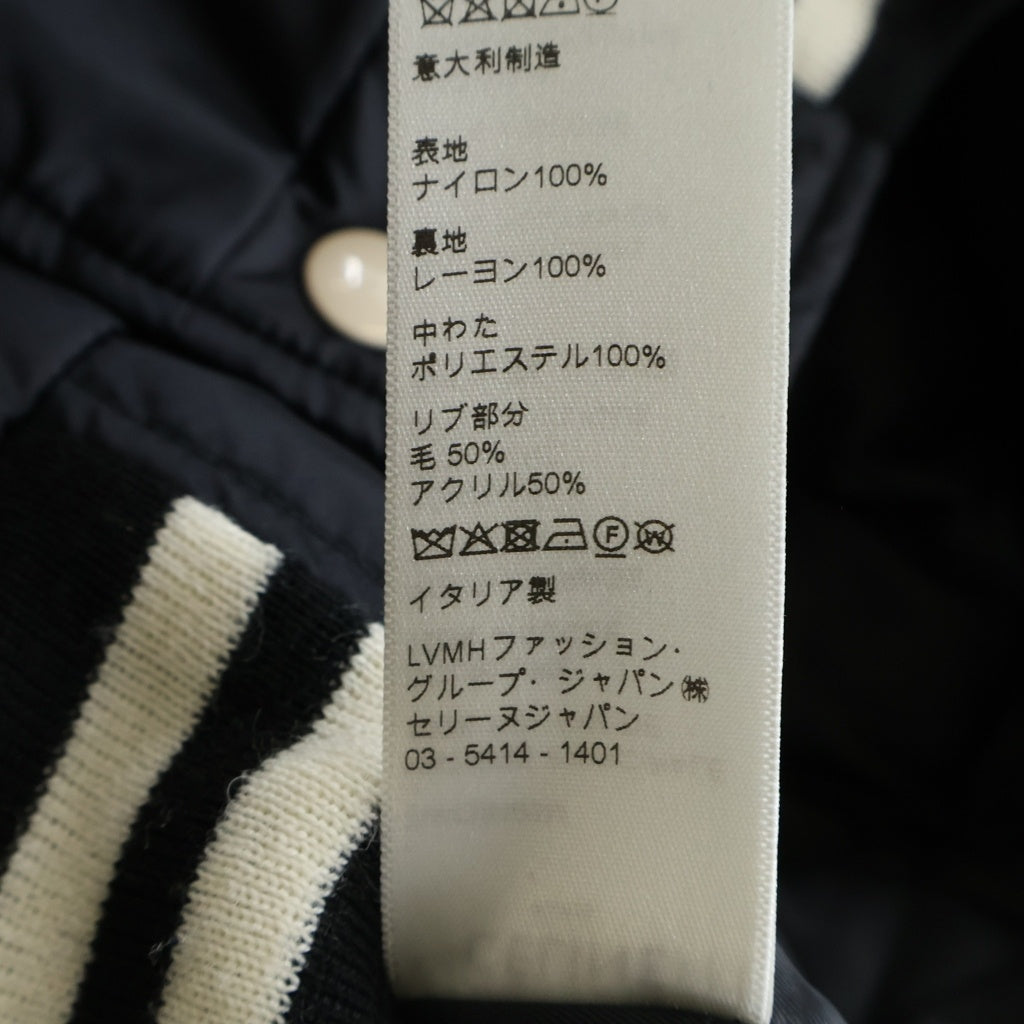 CELINE(セリーヌ) 21AW バックロゴ 中綿入り フーデット テディブルゾン ジャケット #48 ブラック 2W436495M