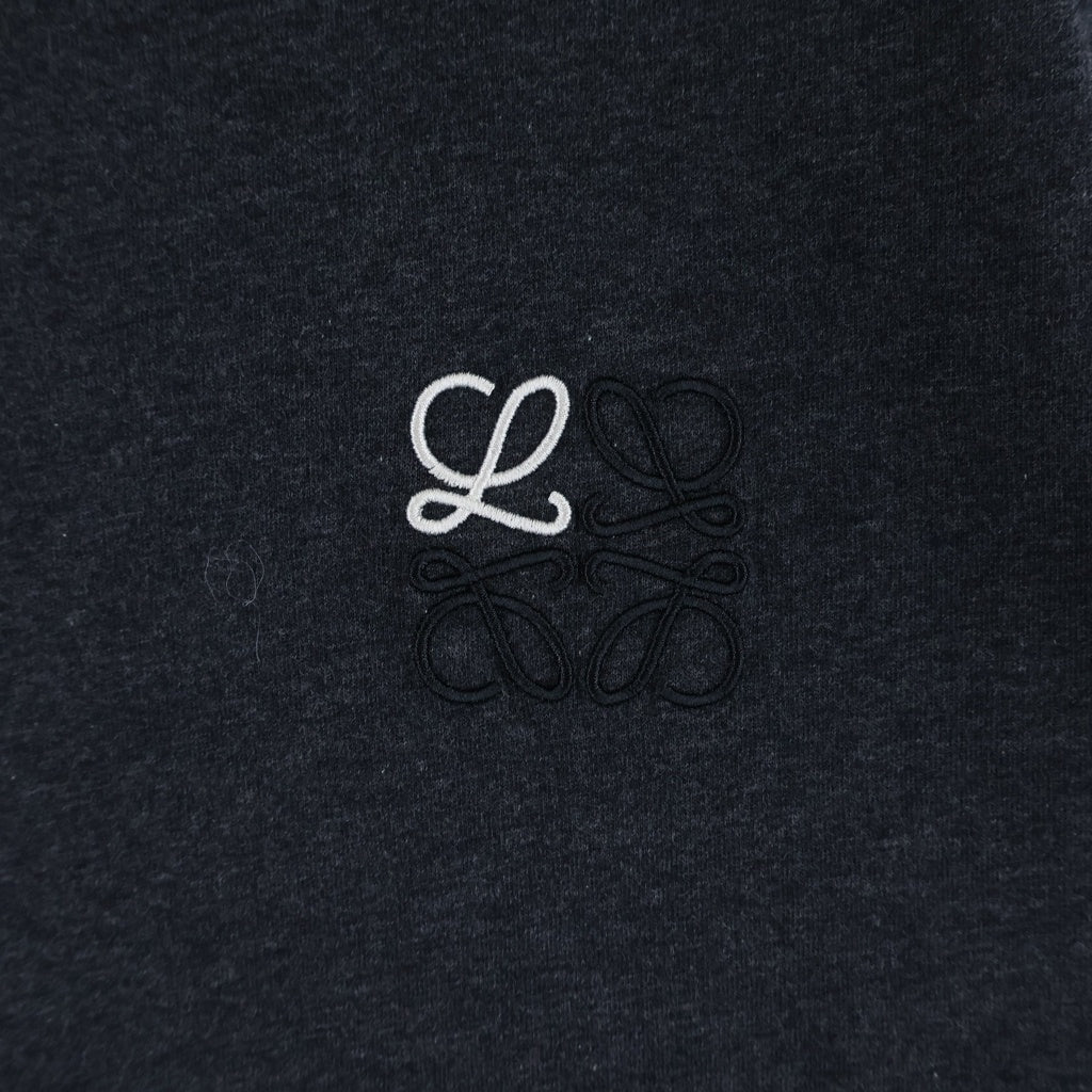 LOEWE(ロエベ) アナグラム ロゴ刺繍 コットン 半袖 Tシャツ カットソー #S グレー H526Y22X75