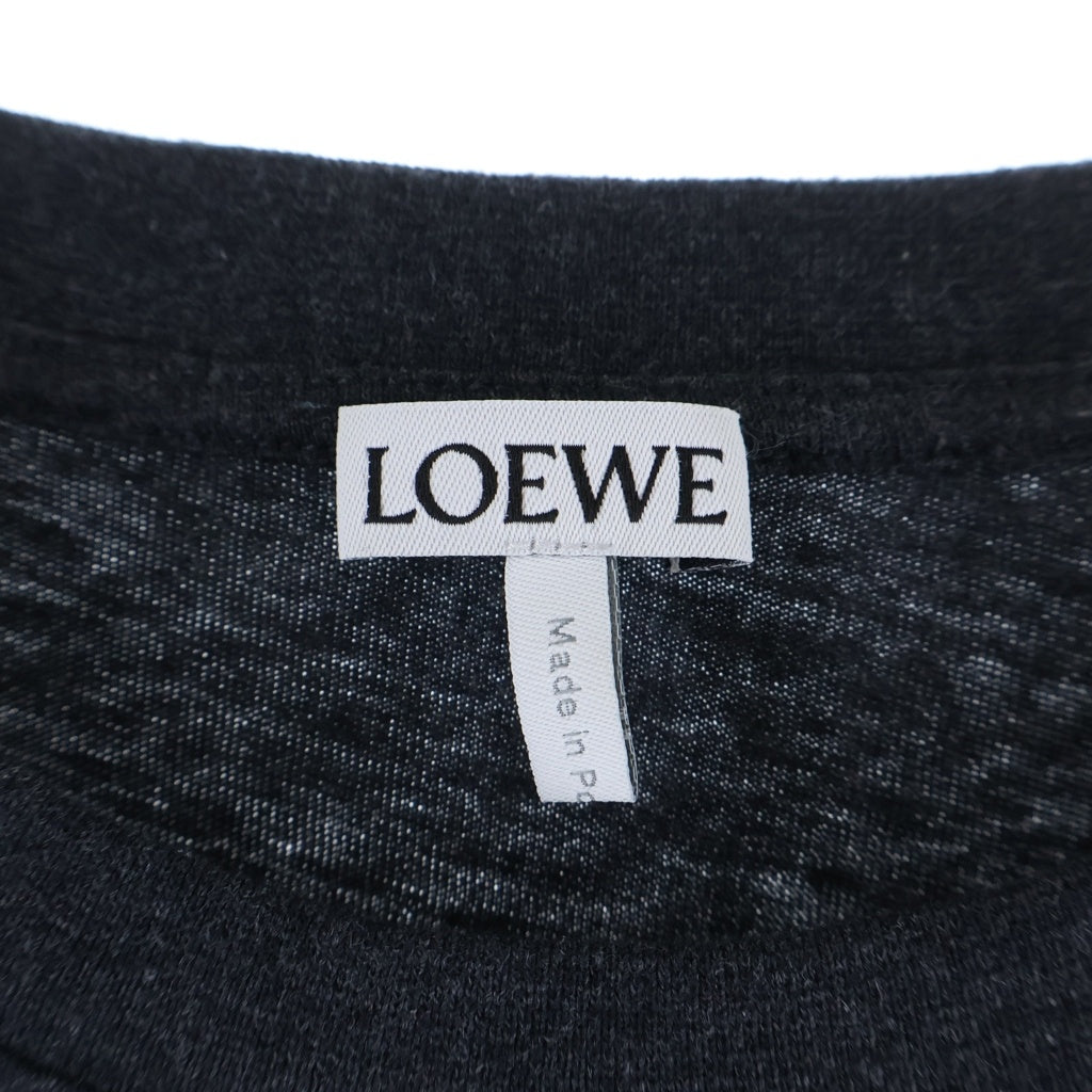 LOEWE(ロエベ) アナグラム ロゴ刺繍 コットン 半袖 Tシャツ カットソー #S グレー H526Y22X75