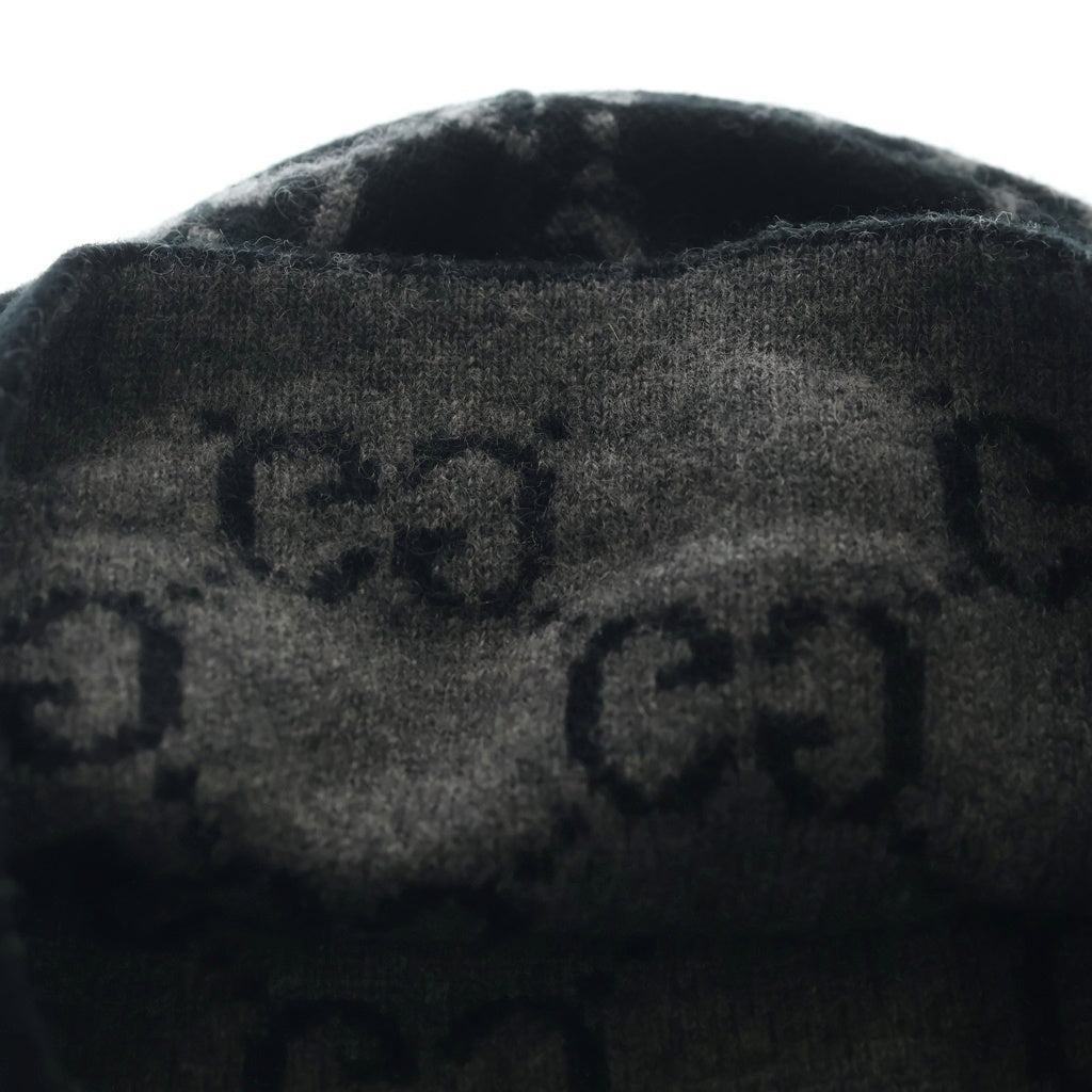 GUCCI(グッチ) GG カシミヤ ニットキャップ ニット帽 帽子 ブラック 226613 3G205