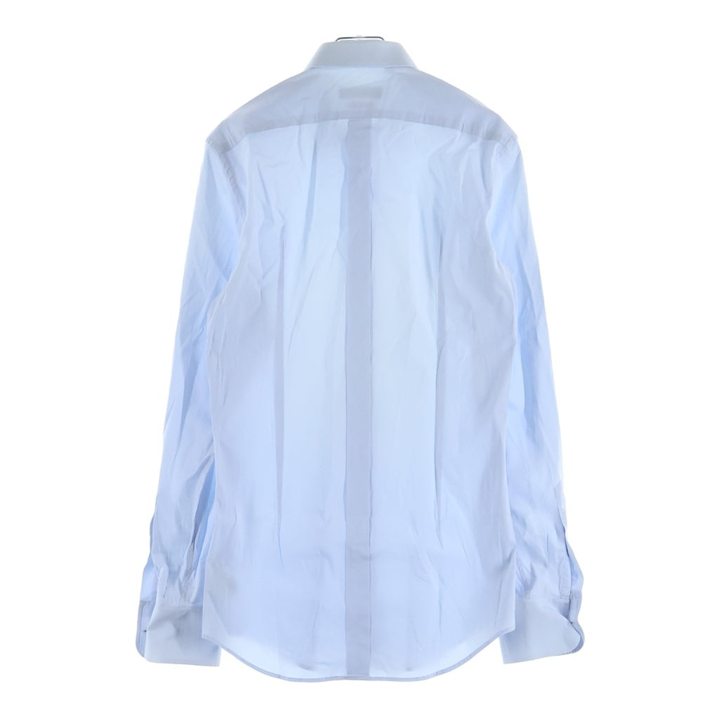DOLCE & GABBANA(ドルチェアンドガッバーナ) ゴールド コットン 長袖 ロングスリーブシャツ #37 ブルー G5625T