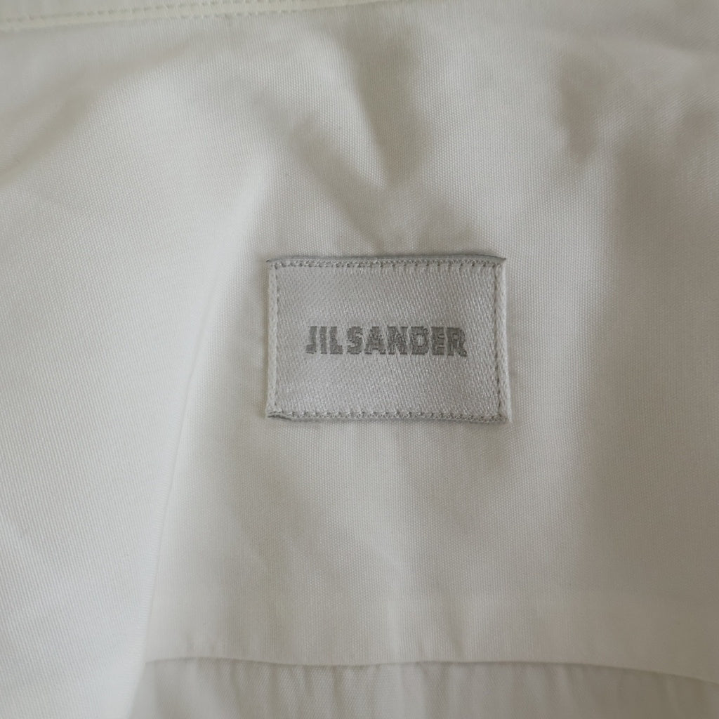 JIL SANDER NAVY(ジルサンダーネイビー) コットン 長袖 ロングスリーブシャツ #37 ホワイト