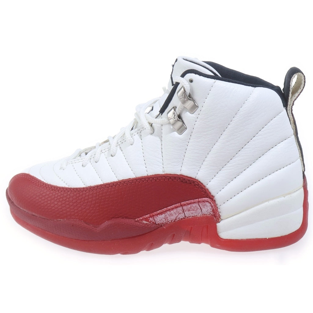 NIKE(ナイキ) 【観賞用 1996年製】AIR JORDAN 12 エアジョーダン12 ハイカットスニーカー シューズ US7.5/25.5cm ホワイト/レッド 130690-161 レディース
