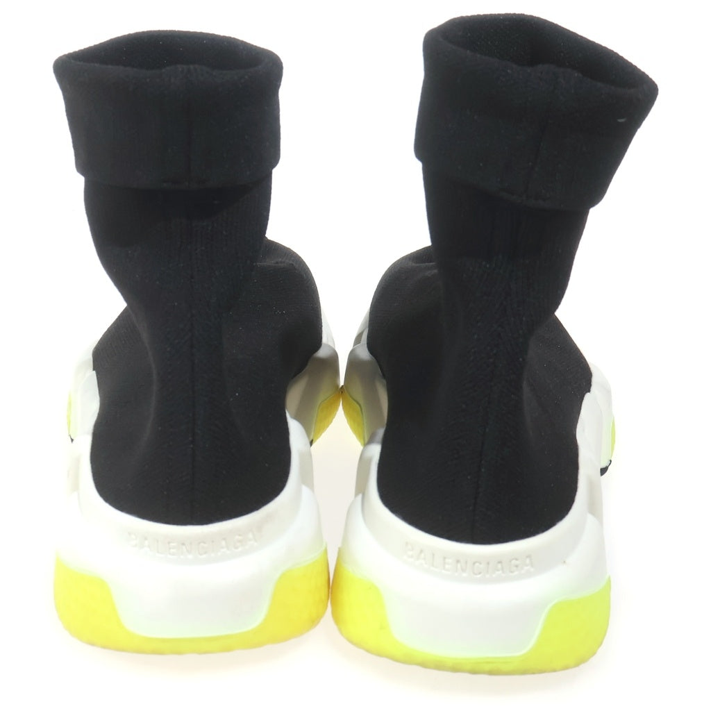 BALENCIAGA(バレンシアガ) スピードトレーナー ニット ソックス ハイカットシューズ スニーカー ブラック/イエロー レディース