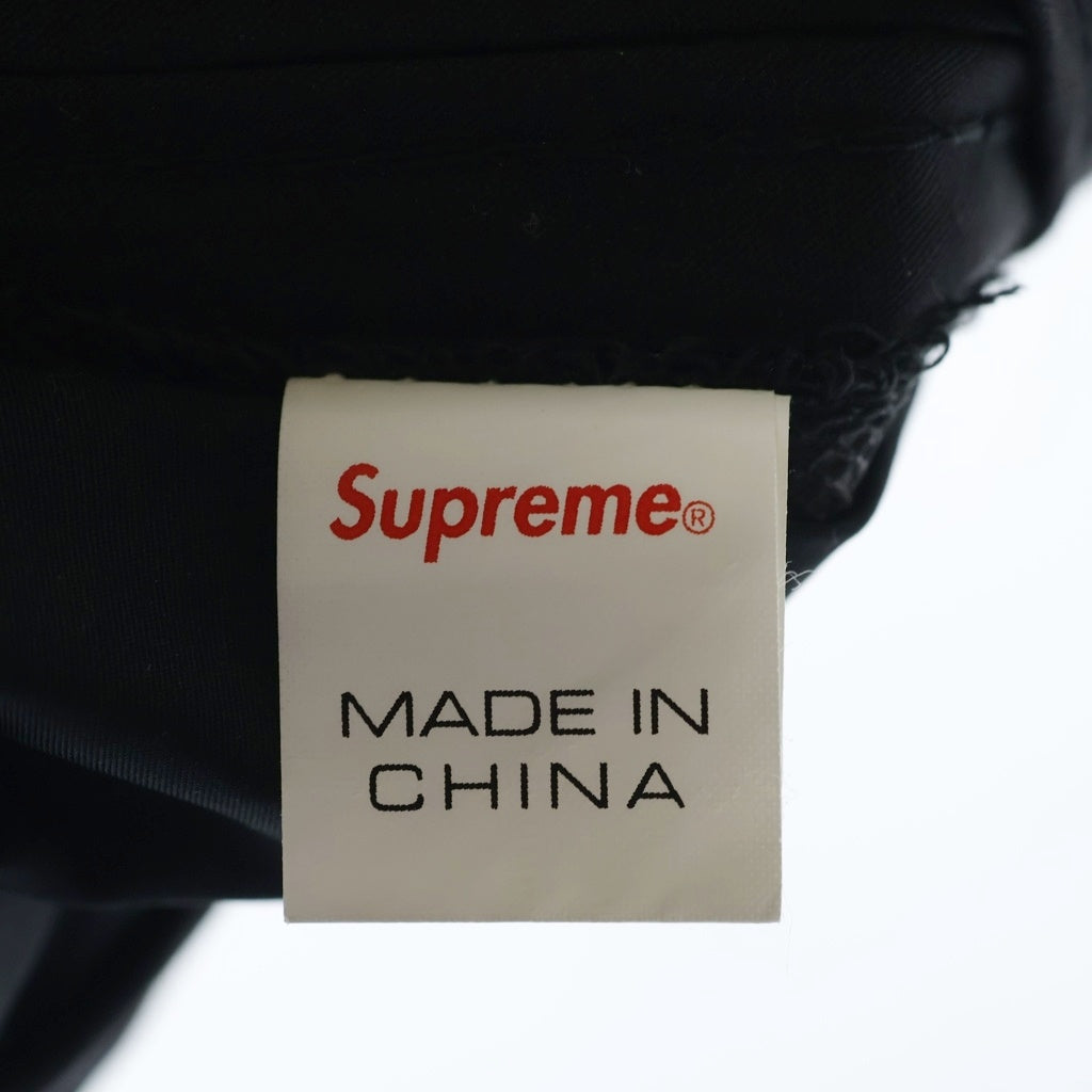 SUPREME(シュプリーム) 18SS Diagonal Logo Side Panel Camp Cap ダイアゴナルロゴプリント サイドパネル キャンプキャップ 帽子 ブラック レディース