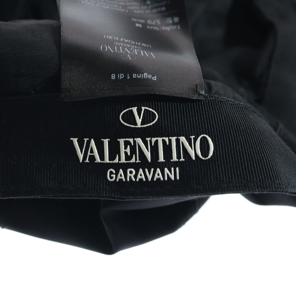 VALENTINO(ヴァレンティノ) VLTN ロゴプリント スパンコール刺繍 スター ナイロン ベースボールキャップ 帽子 ブラック UW2HDA23LXH レディース