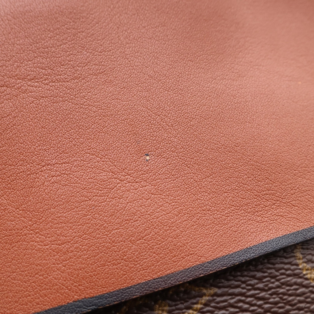 LOUIS VUITTON(ルイヴィトン) モノグラム テュイルリーブザス 2WAYハンドバッグ ショルダーバッグ ブラウン×レッド レザー×PVC M43157 ゴールド金具 レディース