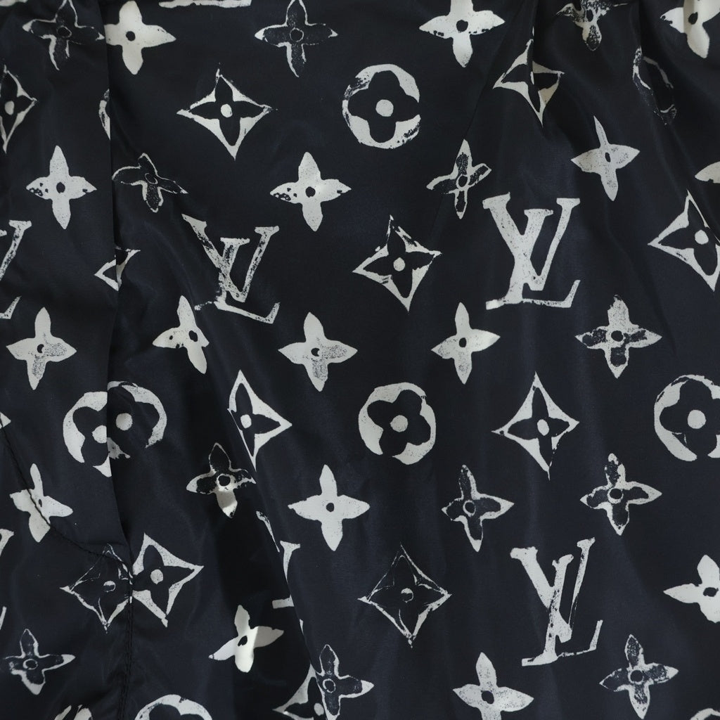 LOUIS VUITTON(ルイヴィトン) 20SS モノグラム 総柄プリント ナイロン ショート ハーフパンツ ショーツ ブラック RW201W DFU FIPA12 レディース