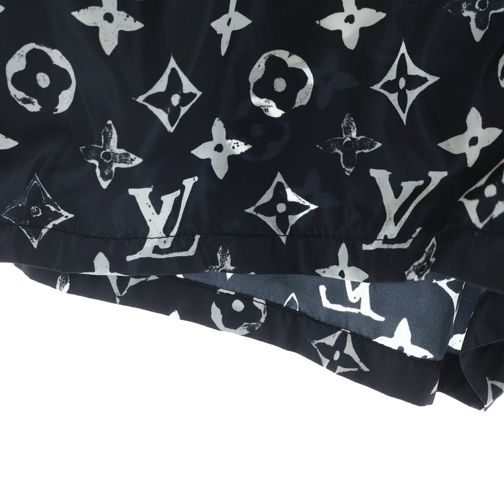 LOUIS VUITTON(ルイヴィトン) 20SS モノグラム 総柄プリント ナイロン ショート ハーフパンツ ショーツ ブラック RW201W DFU FIPA12 レディース