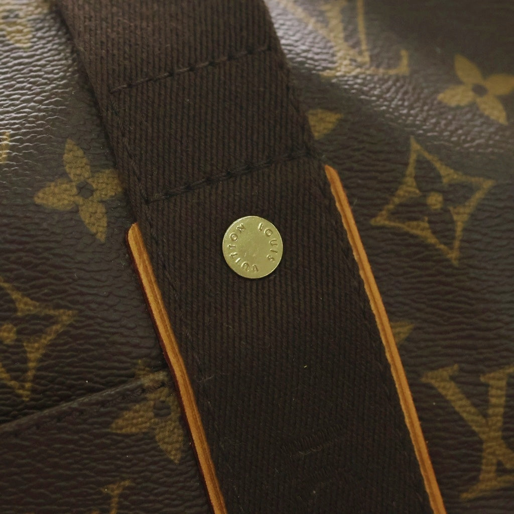 LOUIS VUITTON(ルイヴィトン) モノグラム スポーティ ボブール ハンドバッグ ボストンバッグ ブラウン レザー×PVC M97036 ゴールド金具 レディース