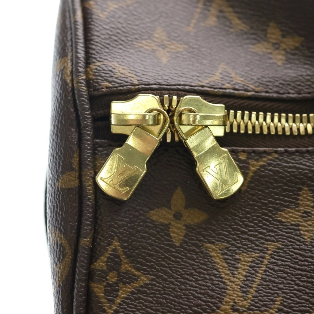 LOUIS VUITTON(ルイヴィトン) モノグラム スポーティ ボブール ハンドバッグ ボストンバッグ ブラウン レザー×PVC M97036 ゴールド金具 レディース