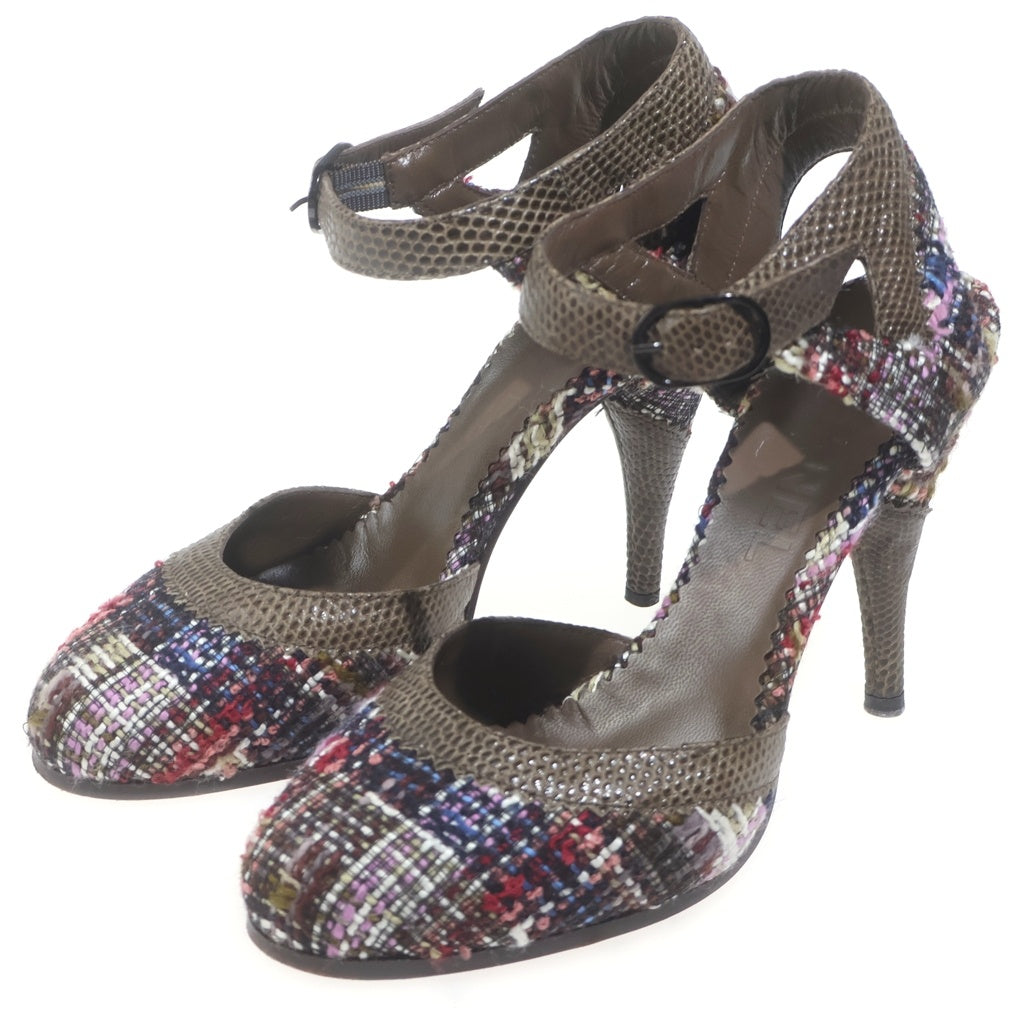 CHANEL(シャネル) ツイードヒールパンプス マルチカラー #36 レディース
