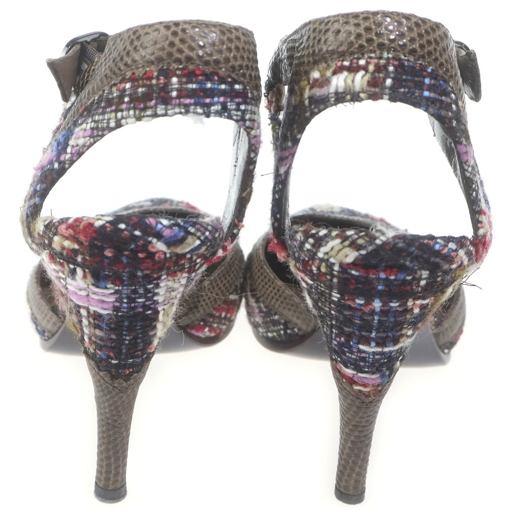 CHANEL(シャネル) ツイードヒールパンプス マルチカラー #36 レディース
