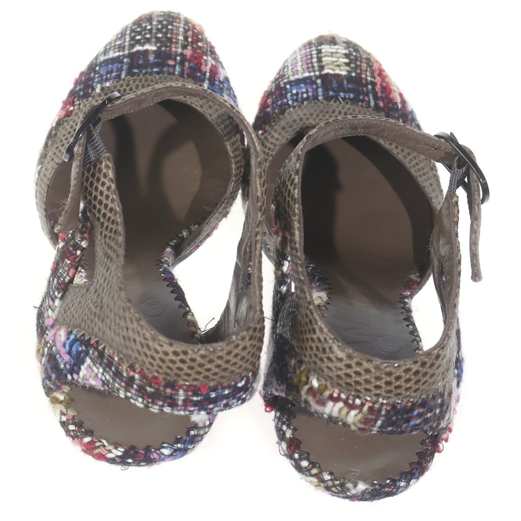 CHANEL(シャネル) ツイードヒールパンプス マルチカラー #36 レディース