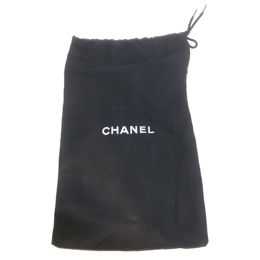 CHANEL(シャネル) ココマーク パール装飾 レザーパンプス ヒール ブラック レディース