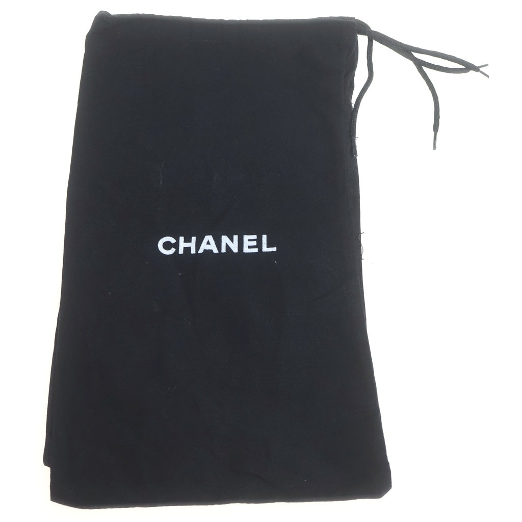 CHANEL(シャネル) ココマーク スクエアトゥパンプス キャンバス グレー レディース