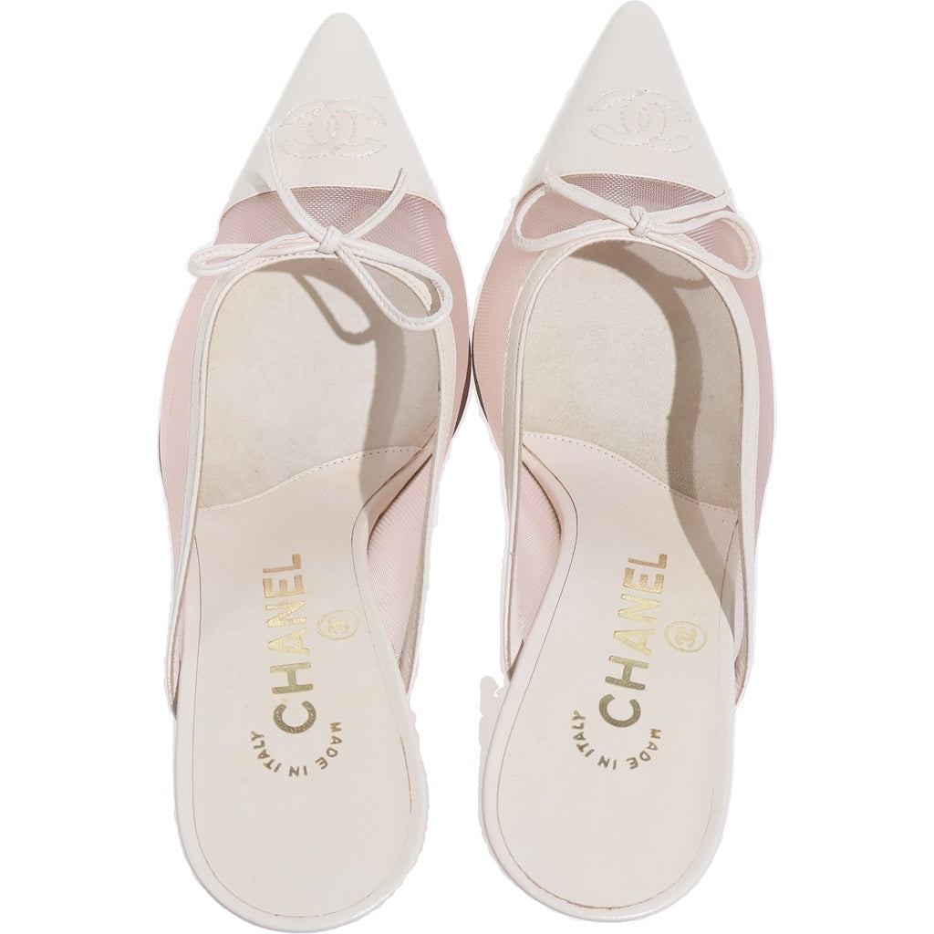 CHANEL(シャネル) ココマーク メッシュヒールパンプス ピンク #35 1/2 レディース