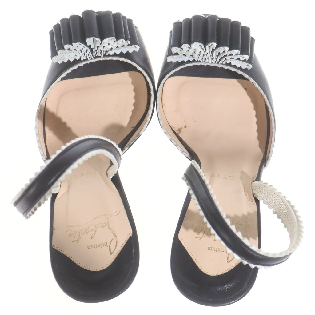 CHRISTIAN LOUBOUTIN(クリスチャンルブタン) リボン ヒールパンプス ブラック #35 1/2 レディース