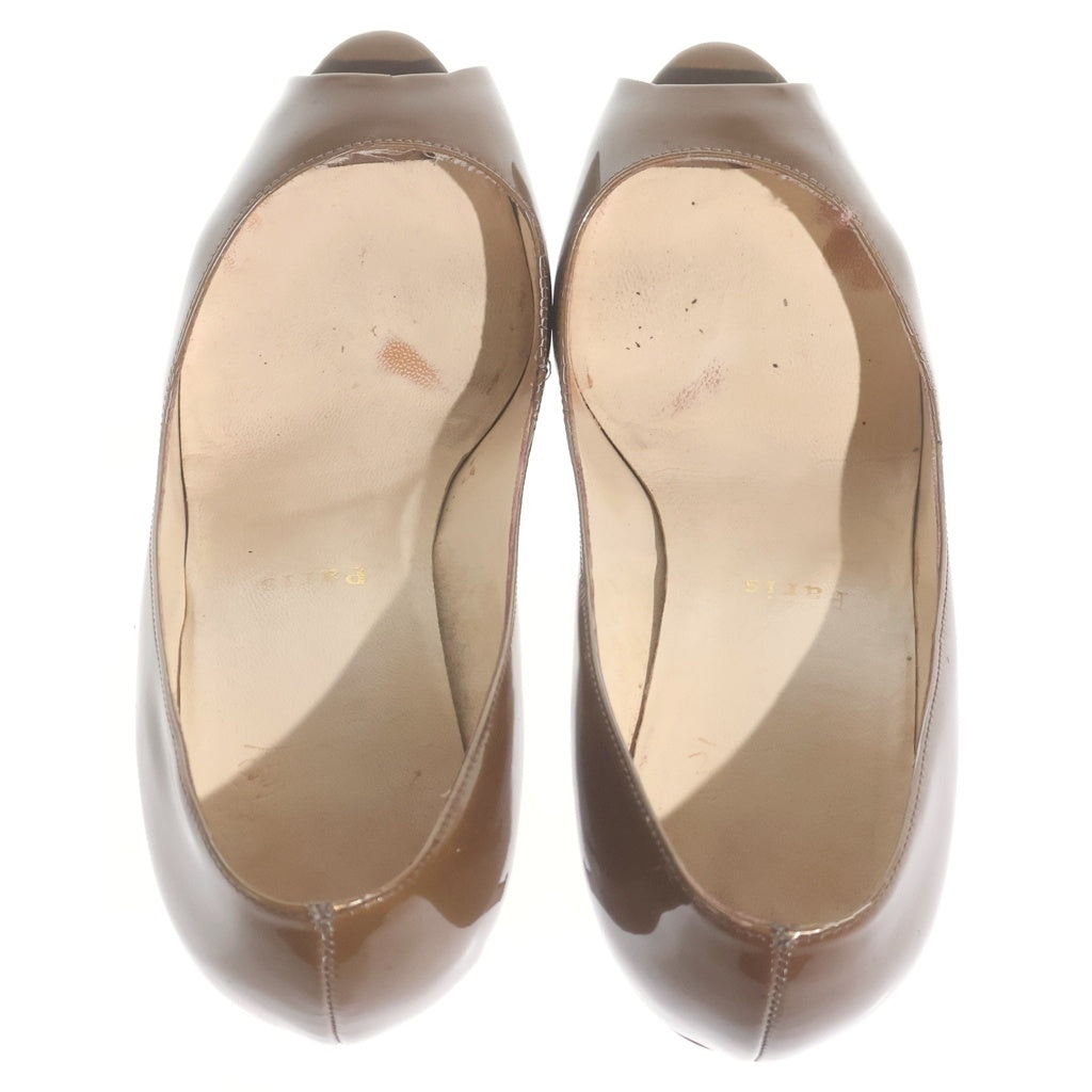 CHRISTIAN LOUBOUTIN(クリスチャンルブタン) ヒールパンプス カーキ パテント #36 レディース