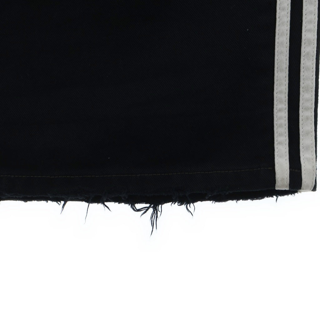 BALENCIAGA(バレンシアガ) 23SS×adidas LARGE BAGGY アディダス サイドライン バギー デニムパンツ ブラック 724778