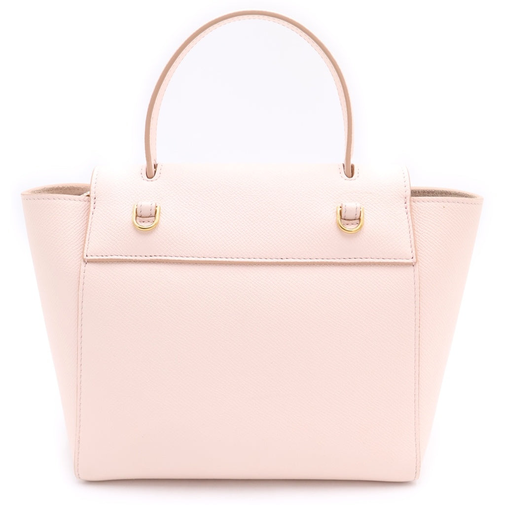 CELINE(セリーヌ) ベルトバッグ ナノ レザー ゴールド金具 2WAY ハンドバッグ ショルダーバッグ ピンク レディース