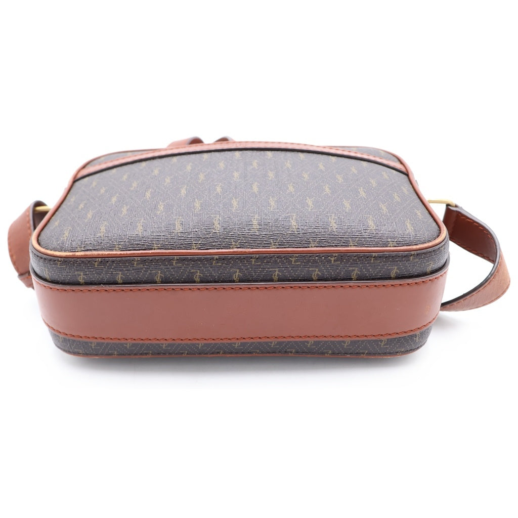 SAINT LAURENT PARIS(サンローランパリ) ル モノグラム ショルダーバッグ ミニバッグ ブラウン レザー ゴールド金具 レディース