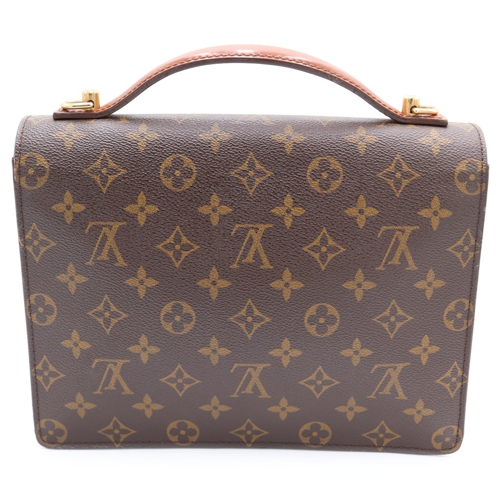 LOUIS VUITTON(ルイヴィトン) モノグラム モンソー26 ハンドバッグ PVC レザー ブラウン M51185
