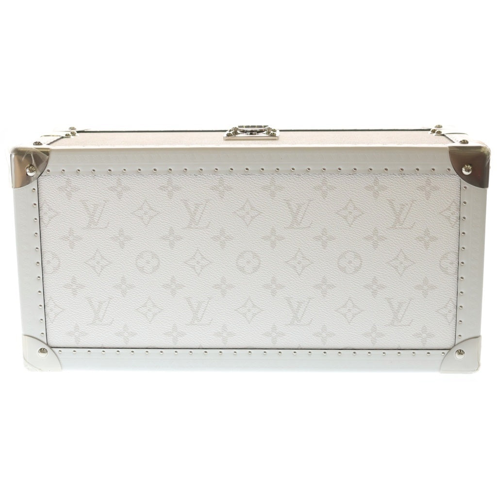 LOUIS VUITTON(ルイヴィトン) コフレ8 モントル タイガ 腕時計ケース コレクションケース トランク ホワイト レザー M10613 シルバー金具 レディース