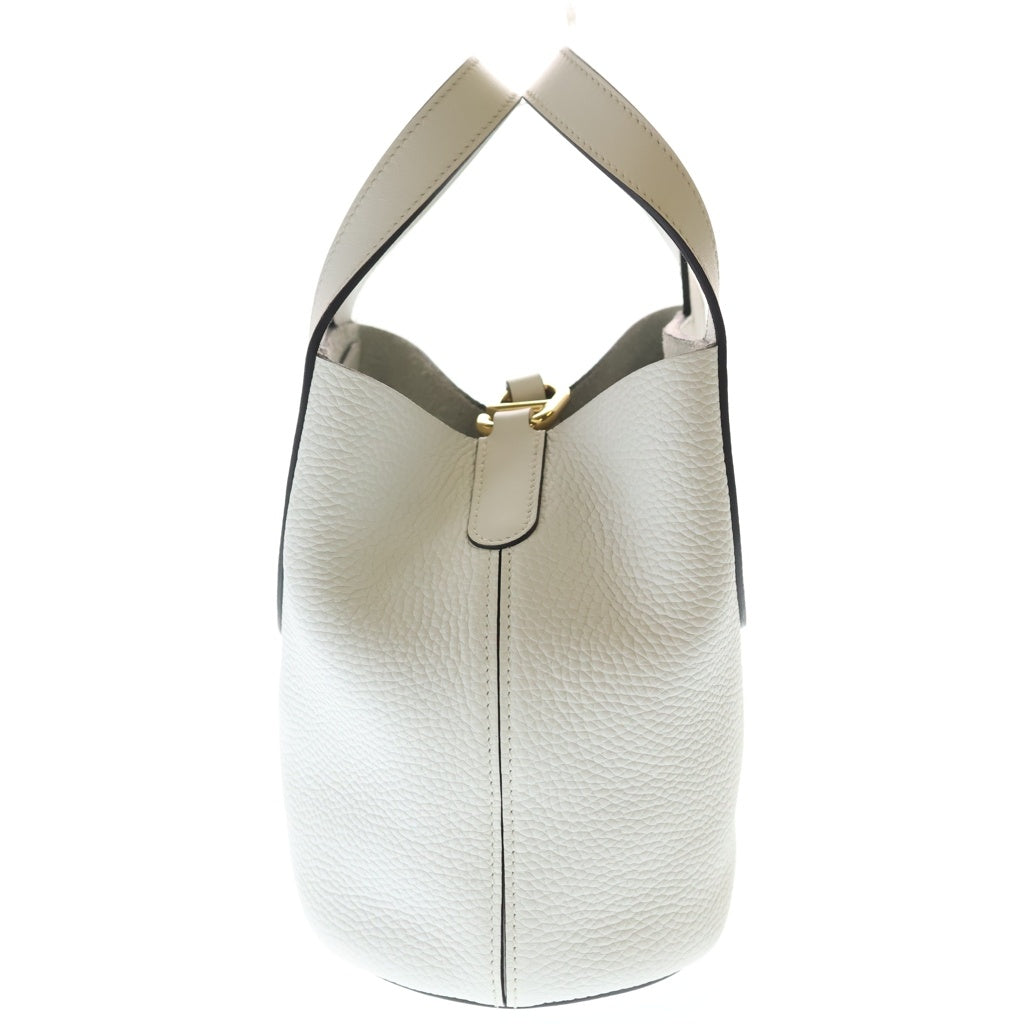 HERMES(エルメス) インザループ18 トリヨンクレマンス ヴォースイフト ゴールド金具 W刻印 ハンドバッグ グリペール ホワイト レディース