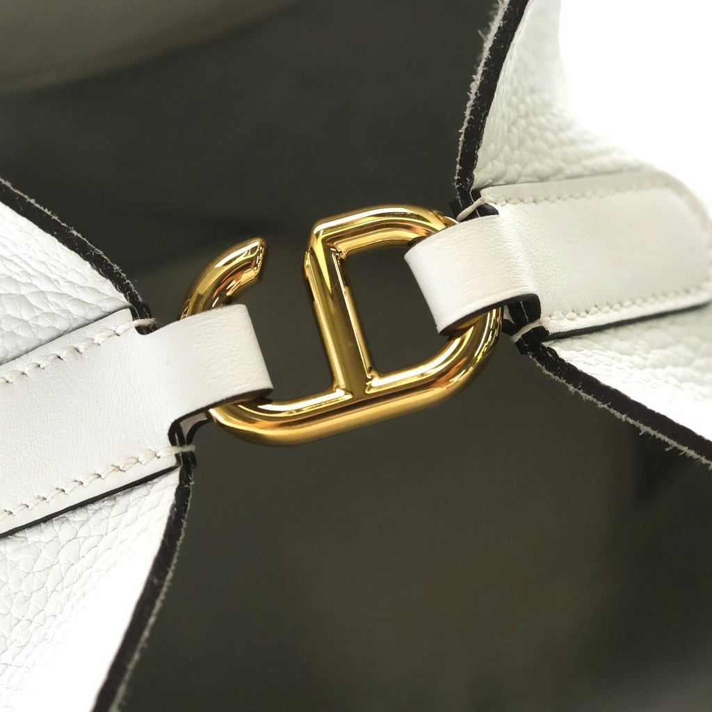 HERMES(エルメス) インザループ18 トリヨンクレマンス ヴォースイフト ゴールド金具 W刻印 ハンドバッグ グリペール ホワイト レディース