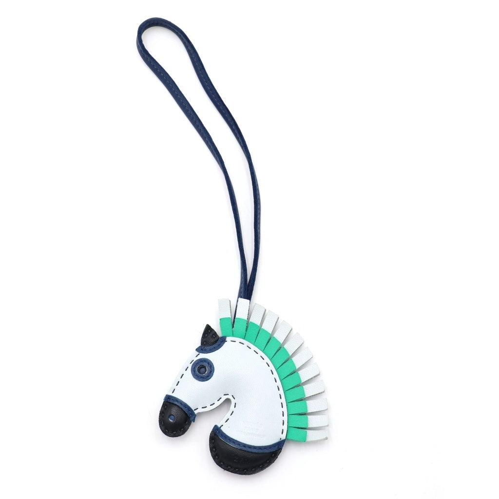 HERMES(エルメス) ジージーカマイユ バッグチャーム ブルー Z刻印