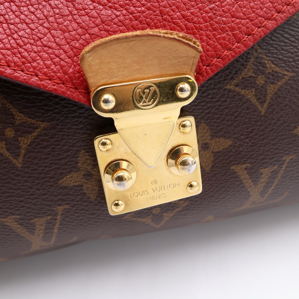 LOUIS VUITTON(ルイヴィトン) パラスチェーン モノグラム PVC レザー ゴールド金具 チェーンショルダーバッグ ブラウン/スリーズレッド M41201 レディース