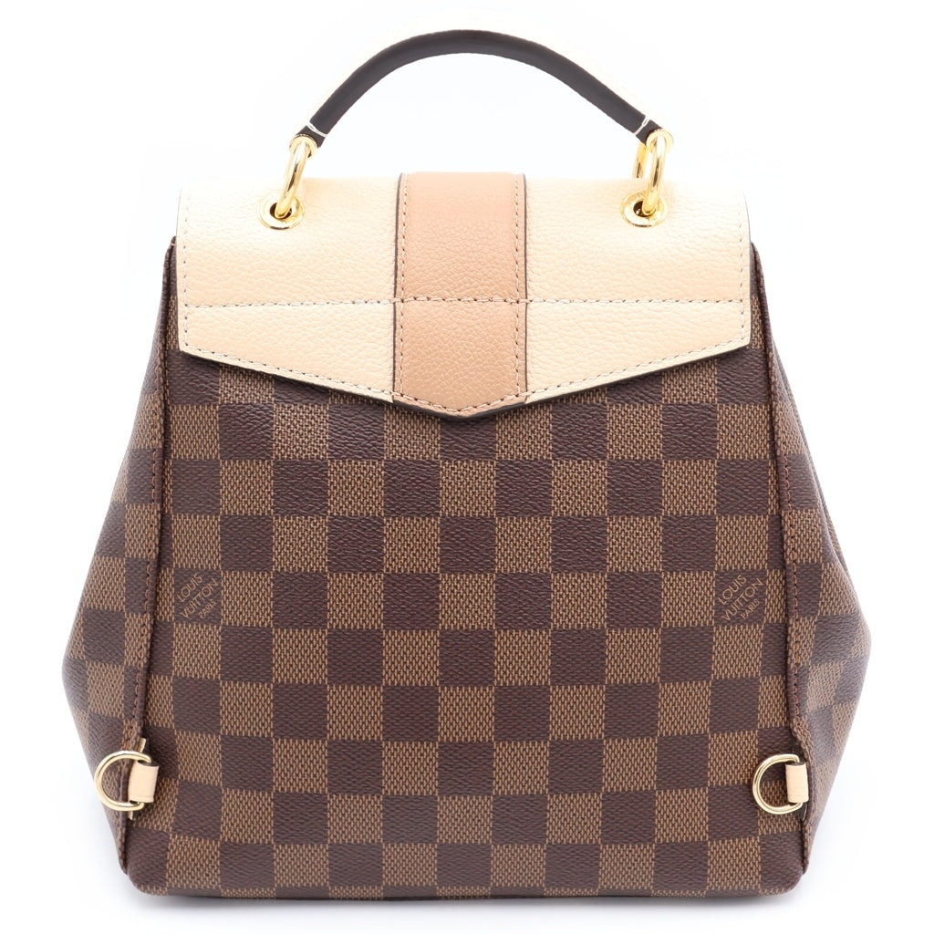 LOUIS VUITTON(ルイヴィトン) ダミエ クラプトン PVC レザー バックパック リュックサック ブラウン/ベージュ N42259 レディース