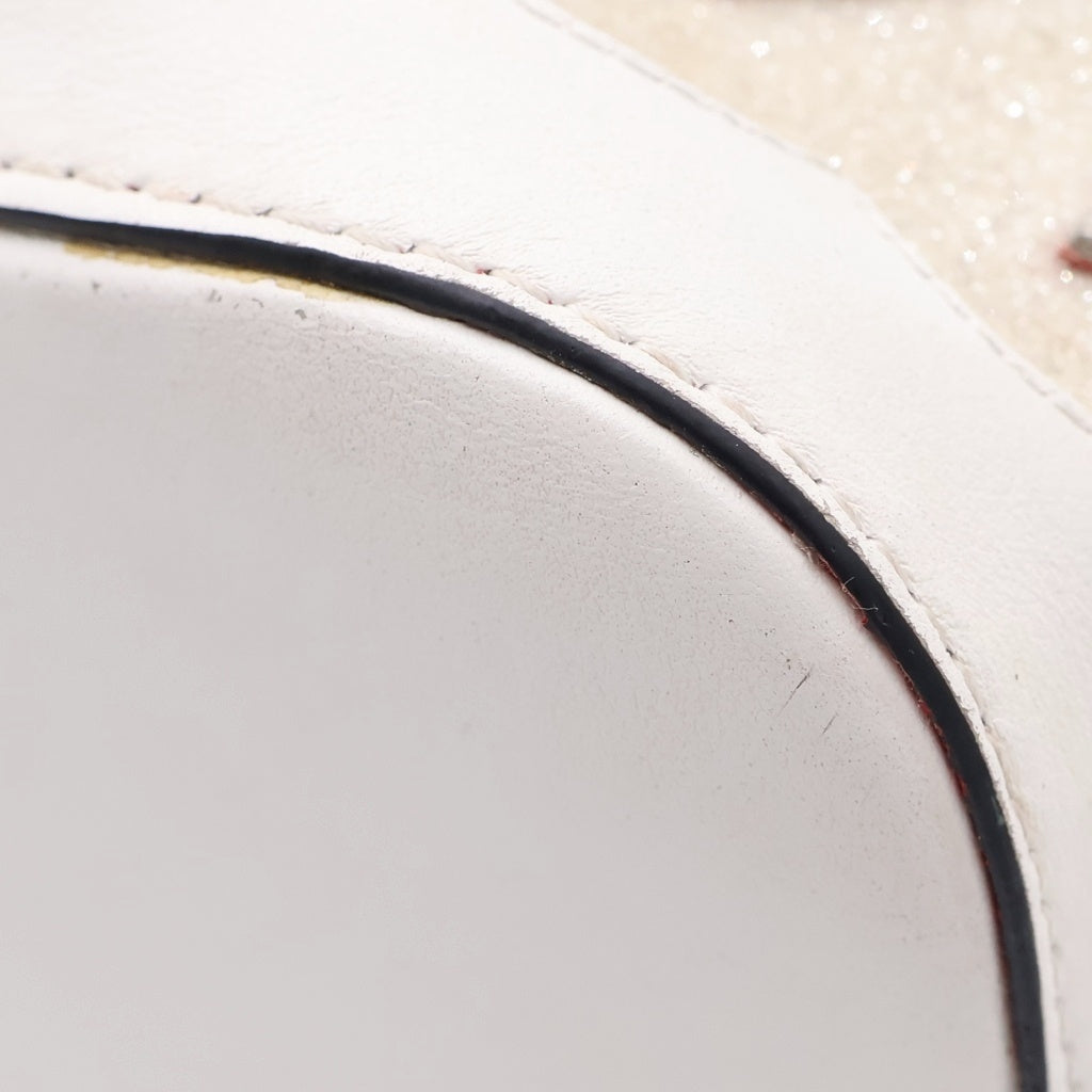 CHRISTIAN LOUBOUTIN(クリスチャンルブタン) マリージェーン レザー チェーンショルダーバッグ バックパック リュックサック ホワイト レディース