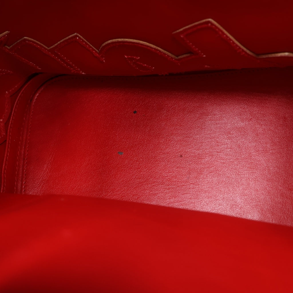 CHRISTIAN LOUBOUTIN(クリスチャンルブタン) マリージェーン レザー チェーンショルダーバッグ バックパック リュックサック ホワイト レディース