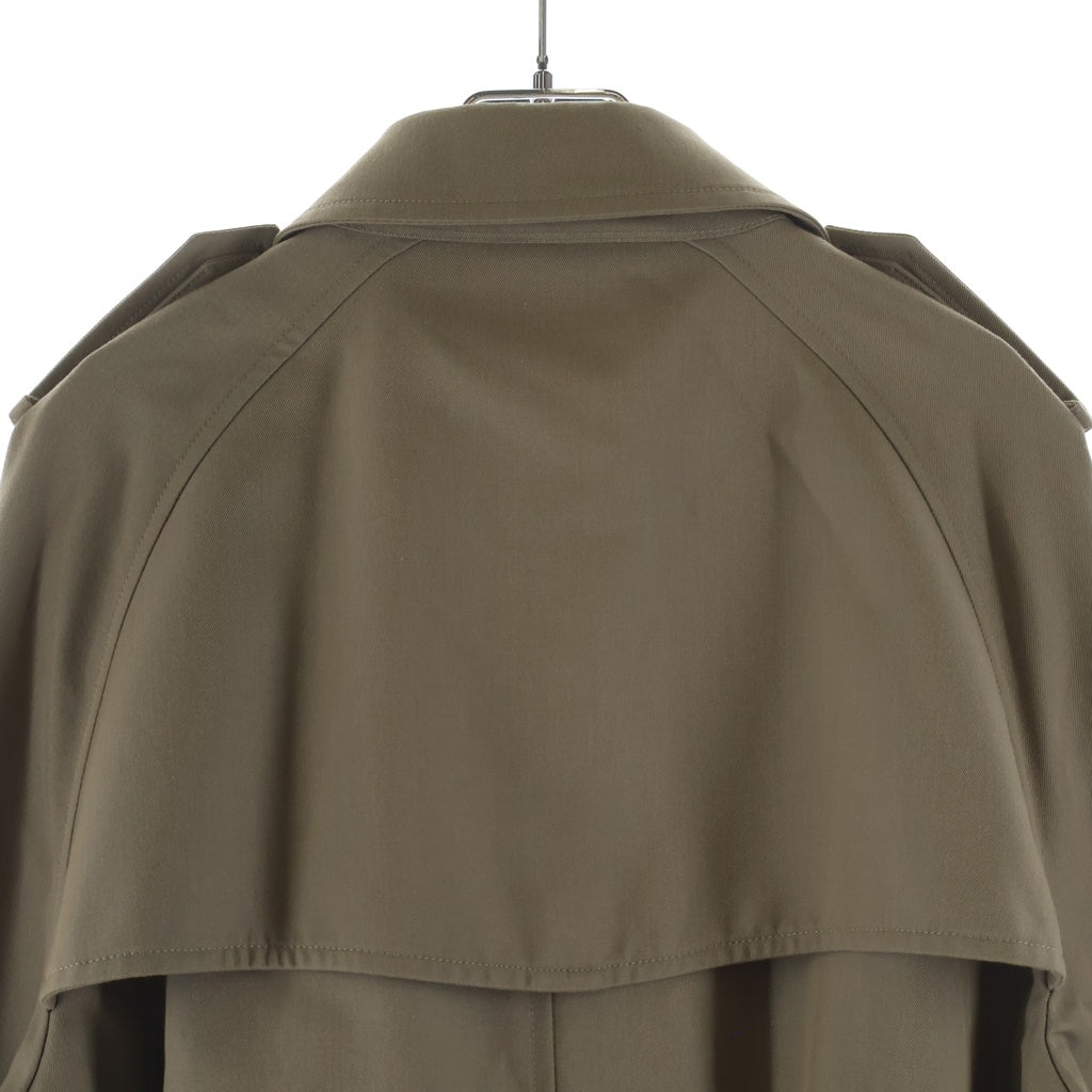 CELINE(セリーヌ) ウール コットン ベルト付き クラシック トレンチコート ダブルボタンフライ ロングコート #50 ベージュ 2M037984C