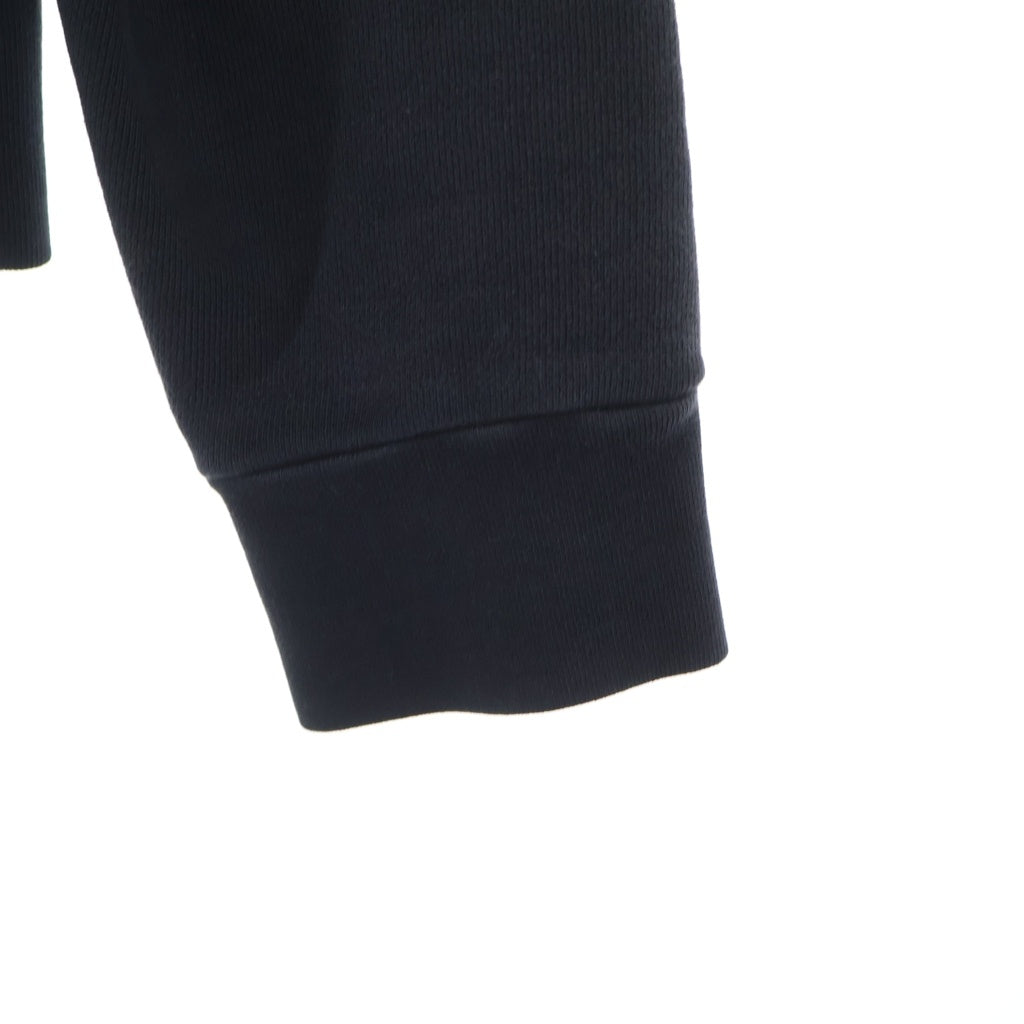 MM6 Maison Margiela(エムエムシックスメゾンマルジェラ) コットン エルボーパッチ クルーネック スウェットトレーナー #48 ブラック
