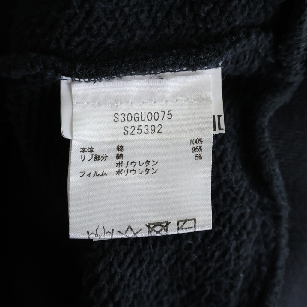MM6 Maison Margiela(エムエムシックスメゾンマルジェラ) コットン エルボーパッチ クルーネック スウェットトレーナー #48 ブラック