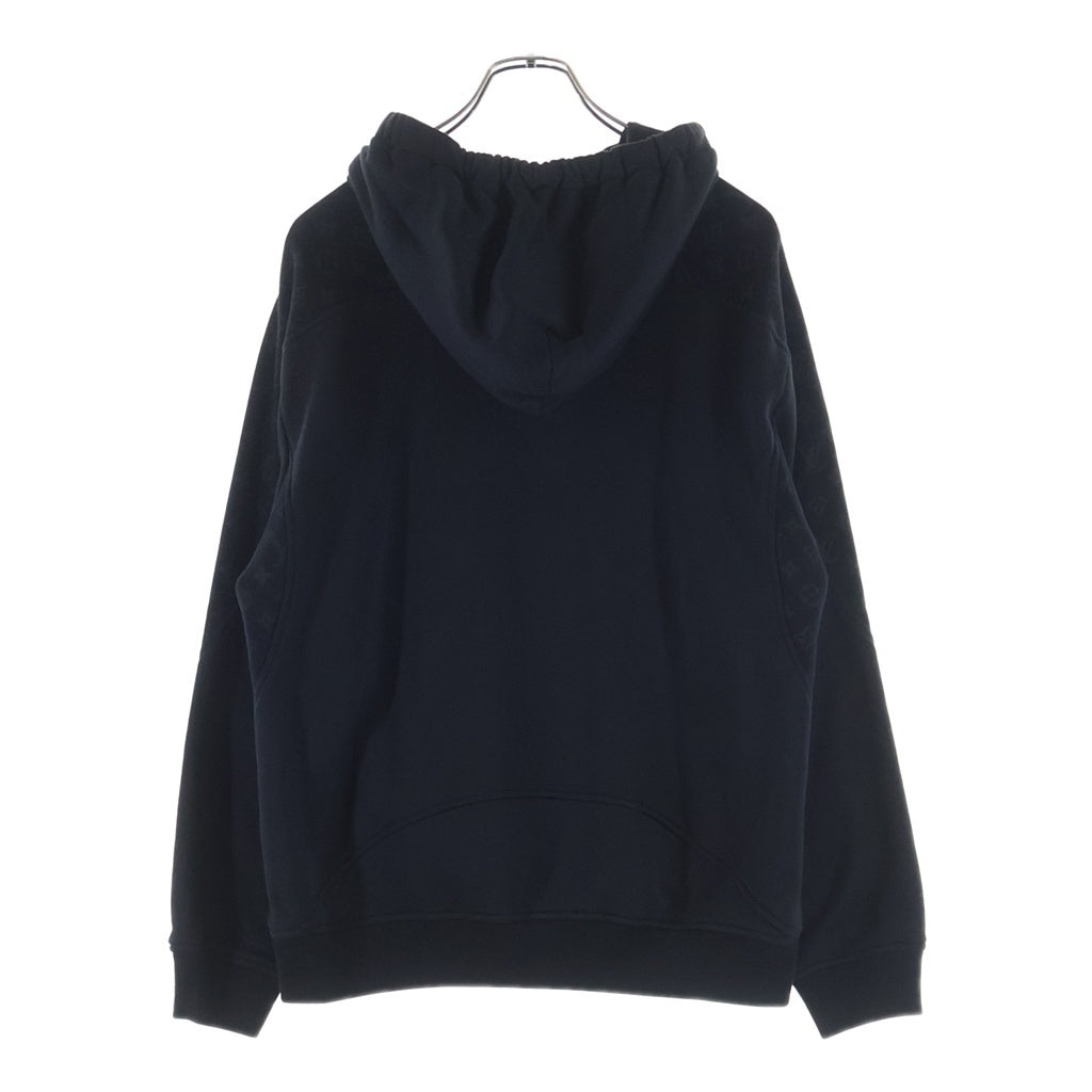 LOUIS VUITTON(ルイヴィトン) 21SS モノグラム サークルカットフーディー パーカー プルオーバー ロゴ コットン ブラック RM211Q RLE HKY43W