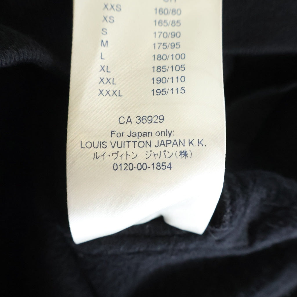 LOUIS VUITTON(ルイヴィトン) 21SS モノグラム サークルカットフーディー パーカー プルオーバー ロゴ コットン ブラック RM211Q RLE HKY43W