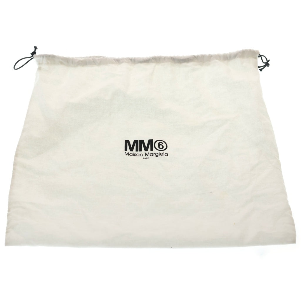 MM6 Maison Margiela(エムエムシックスメゾンマルジェラ) 25AW ジャパニーズ クロスボディバッグ ショルダーバッグ ブラック レザー SB6WD0026 シルバー金具 レディース